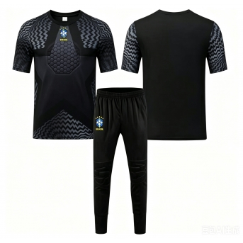 Billige Fotballdrakt Brasil Keeper Replika Hjemmedraktsett Barn VM 2026 Kortermet (med bukser)